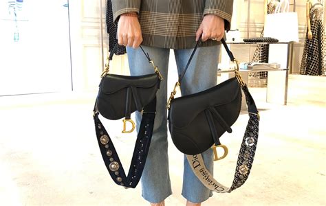 dior saddle bag vs mini|Dior mini saddle bag dimensions.